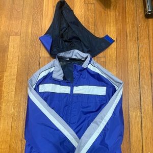 Kids electric blue raincoat
